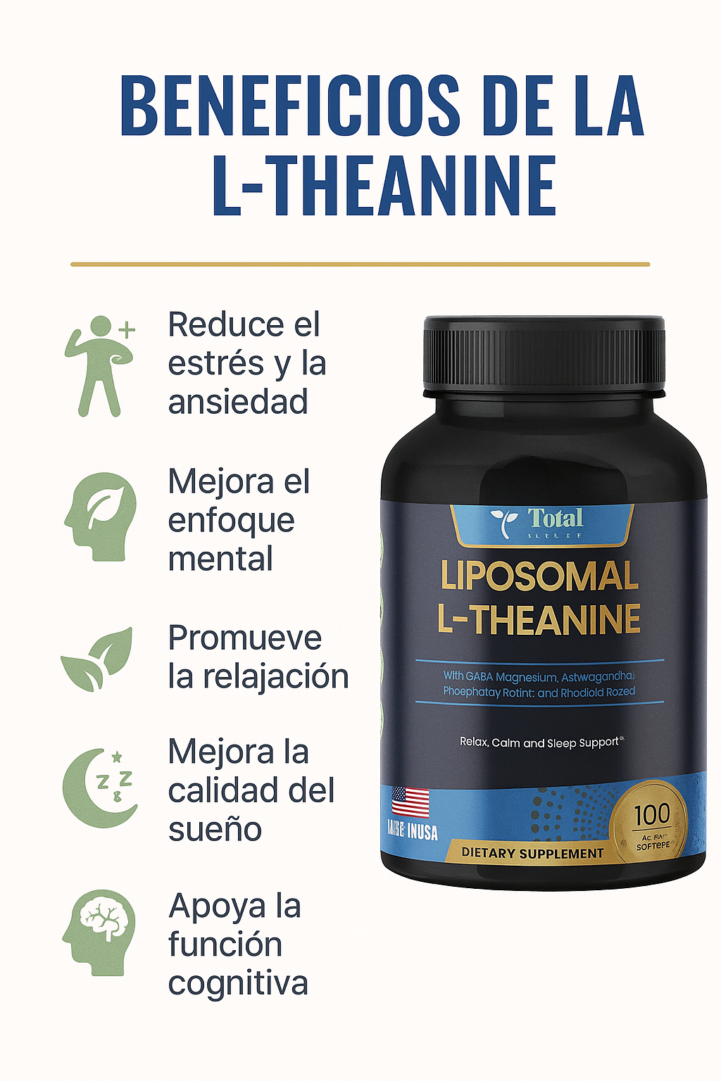 Suplemento Calma Natural- LTheanine