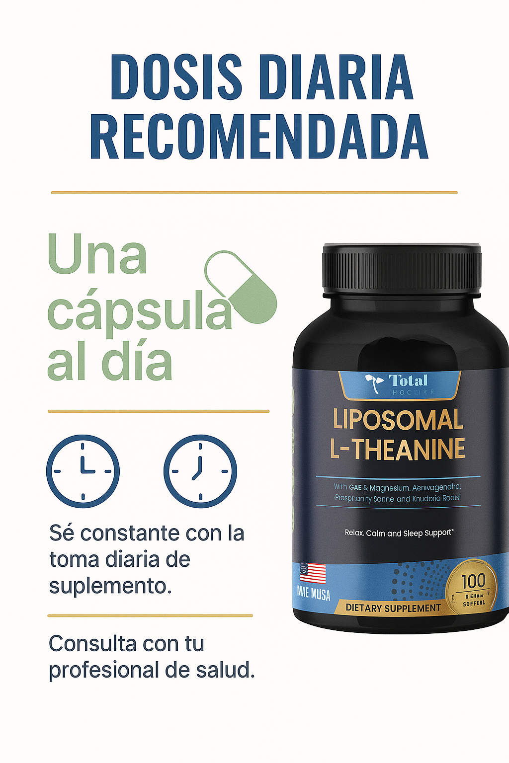 Suplemento Calma Natural- LTheanine
