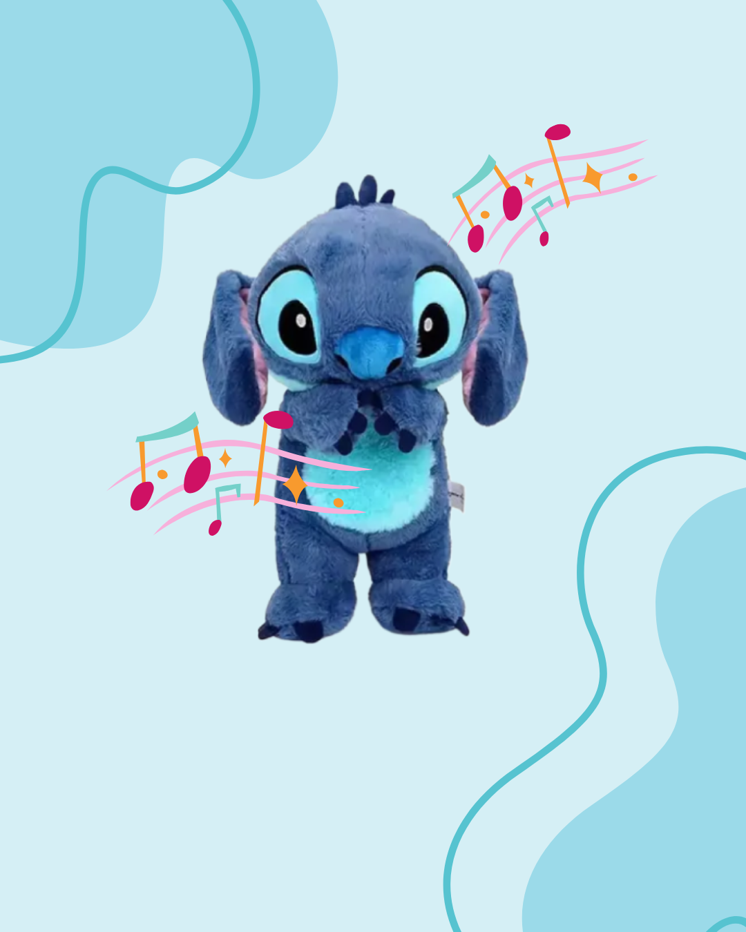 Peluche Stitch con movimientos y respiración