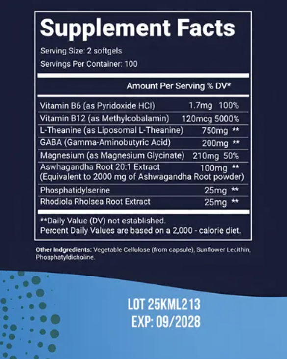 Suplemento Calma Natural- LTheanine